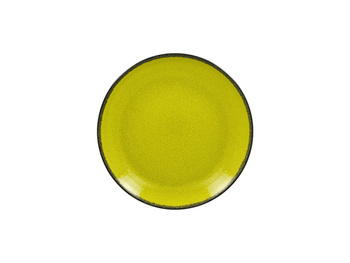 FIRE Talerz płaski, okrągly 24 cm zielony