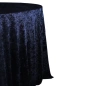 Obrus okrągły aksamitny welurowy Fi340cm Velvet granatowy