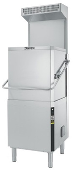 ZMYWARKA KAPTUROWA DWUŚCIANKOWA Z SYSTEMEM REKUPERACJI, 9,9 KW, DOZOWNIK PŁYNU MYJĄCEGO, DOZOWNIK PŁYNU NABŁYSZCZAJĄCEGO, BOJLER ATMOSFERYCZNY, POMPA WSPOMAGAJĄCA PŁUKANIE, AUTOMATYCZNE  ODKAMIENIANIE BOJLERA, POMPA SPUSTOWA, SYSTEM FILTRACJI WODY, ZUŻYCI