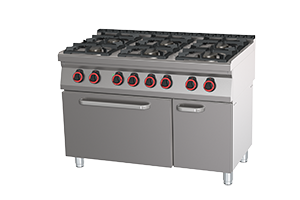 SPBT 70/120 21 GE ﻿Kuchnia gazowa z piekarnikiem elektrycznym