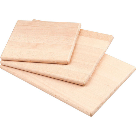 Deska do krojenia 30x25 cm, drewniana, Stalgast 342250
