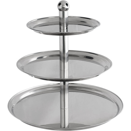 Patera trzystopniowa ze stali nierdzewnej, wysokość 50 cm, Stalgast 544032
