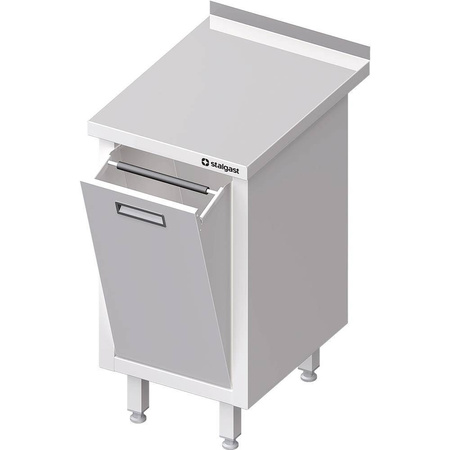 Stół przyścienny z koszem uchylnym 450x700x850 mm