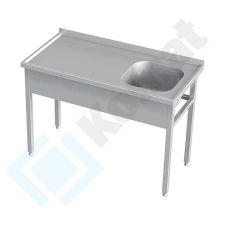 Stół ze zlewem 1400x600 mm KST-101
