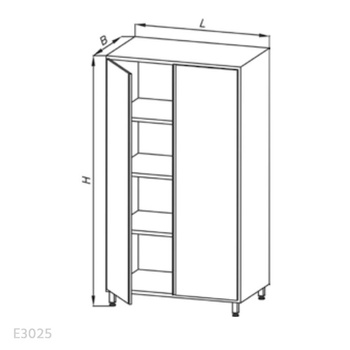 Szafa magazynowa Egaz E3025 1800x800x600 mm