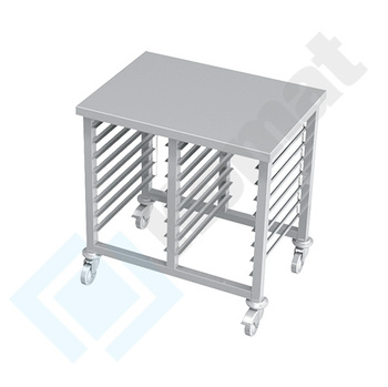 Regał jezdny na pojemniki 2xGN 1/1 830x700 mm t=110 KRT-357