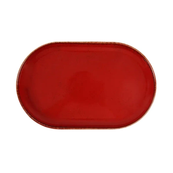 Półmisek owalny Magma Seasons 320 x 200 mm czerwony