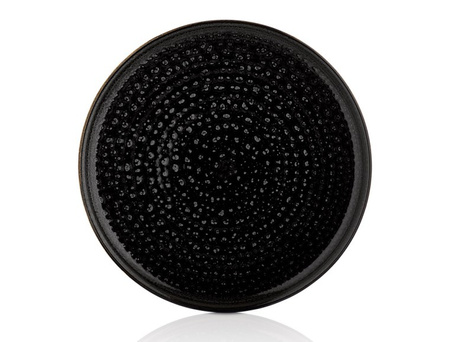 COWRY BLACK TALERZ PŁASKI ŚR. 170 MM