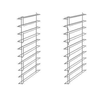 Zestaw prowadnic do rusztów lub płaskich tac GN 1/1