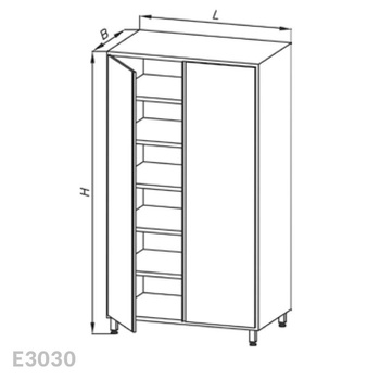 Szafa magazynowa Egaz E3030 1800x1000x700 mm