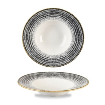 Talerz głęboki z szerokim rantem 240 mm Characoal Black Studio Prints