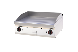 FTRC 70/08 G ﻿Płyta grillowa gazowa ryflowana chromowana