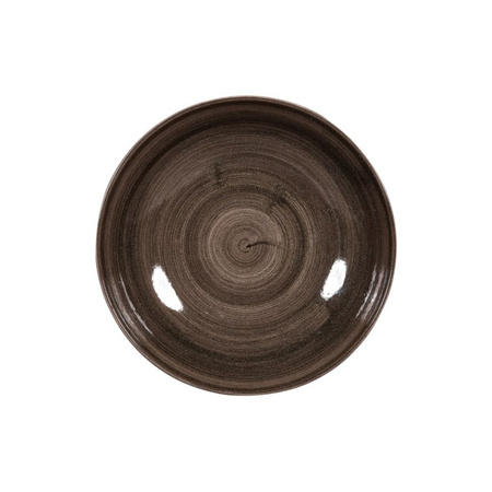 STONECAST PATINA IRON BLACK TALERZ PŁASKI COUPE ŚR. 217 MM