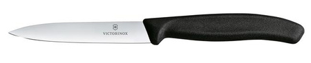Victorinox Swiss Classic Nóż do jarzyn, gładki, 10 cm, czarny Wariant podstawowy