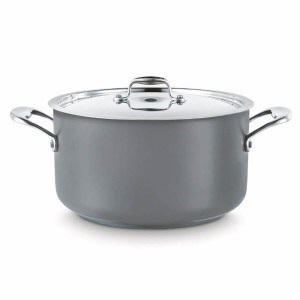Garnek na indukcję  9,5 l, stal nierdzewna, szary