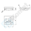 Umywalka 400x385x110 mm KUT–172