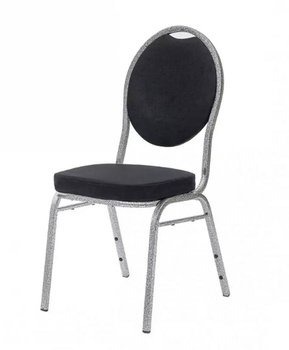 Krzesło bankietowe ARIZONA kolor czarny gładki