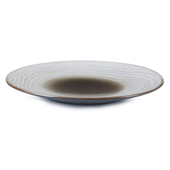 SWELL Talerz płaski 21,5 cm brązowy piasek