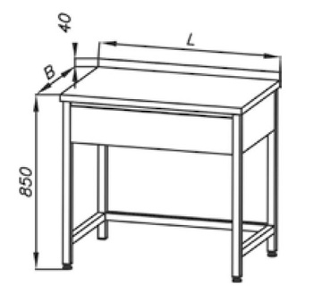 Stół roboczy z szufladą Egaz E1130 700x600 mm