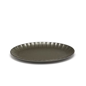 INKU GREEN Talerz owalny S zielony 250 x 175 x 17 mm/2 szt.