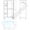 Szafa magazynowa z drzwiami suwanymi 900x600x2000 mm KDT-208
