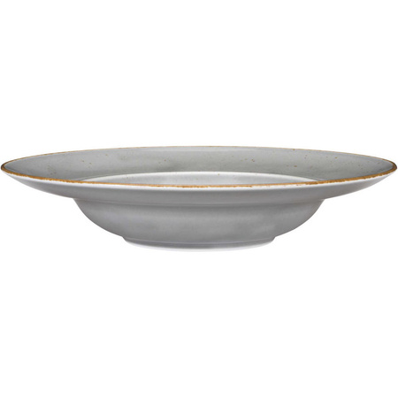 Talerz głęboki do pasty, kolor szary, Kaszub, O 240 mm
