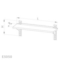 Półka wisząca przestawna pojedyncza Egaz E5050 2200x300 mm