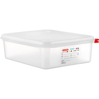 Pojemnik GN 1/2 100 HACCP z pokrywą, polipropylen półprzezroczysty  Stalgast  162105