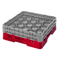 Kosz na filiżanki śr. 9,84 cm wys.21,6 cm czerwony