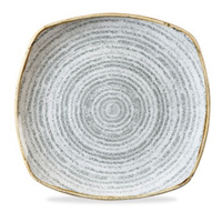 Talerz kwadratowy 255x255 mm Homespun Stone Grey Studio Prints