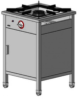 Taboret gazowy Egaz TG-110.4, 1 palnikowy