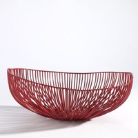 MEO kosz metalowy czerwony, 37 x 33 x 14 cm