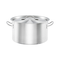 Garnek średni z pokrywką, stalowy, Basic, O 280 mm, V 9.8 l