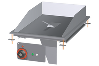 FTRD-64 ETS Płyta grillowa elektryczna ryflowana chromowana