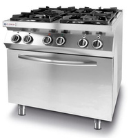 Kuchnia gazowa 4 palnikowa z piekarnikiem Hendi Kitchen Line 225882