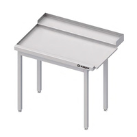 Stół wyładowczy(L) pochylony, bez półki do zmywarki STALGAST 1000x750x880 mm skręcany