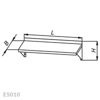 Półka wisząca pojedyncza Egaz E5010 1000x400 mm