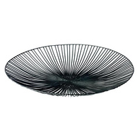 SERAX  EDO kosz metalowy śr 50cm x 7cm czarny