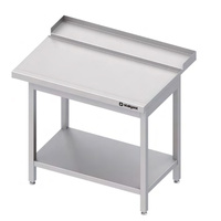Stół wyładowczy(P) pochylony, z półką do zmywarki STALGAST 800x750x880 mm skręcany