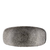 RAKU QUARTZ BLACK TALERZ PROSTOKĄTNY 127X269 MM