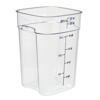 CAMBRO Pojemnik magazynowy z poliwęglanu 28,9 x 28,9 x 40,1 cm, 20,8 l, przezroczysty