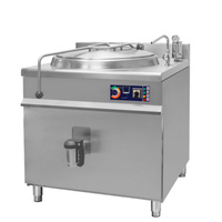 Kocioł warzelny elektryczny z grzaniem pośrednim | automatyczne napełnianie | 18 kW | 400V | 100 l | 900x900x900 mm | RQLR-101E