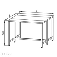 Stół roboczy z 2-ma elementami do krojenia Egaz E1320 1200x1000 mm