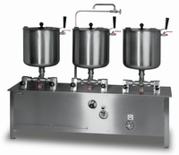 Zestaw 3 kociołków przechylnych elektrycznych Lozamet ZE-6, poj. 90 l (3x30l)