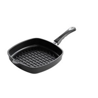 AMT Patelnia grillowa aluminiowa na indukcję 28 x 28 cm