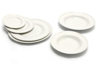 WHITE TALERZ PŁASKI ŚR. 254 MM