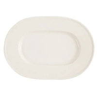 Półmisek owalny Line 250 mm kremowo - biały