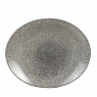 RAKU QUARZ BLACK Połmisek Coupe owalny 270 x 229 mm/12 szt.