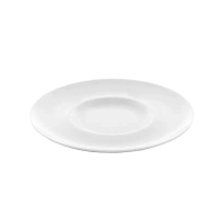 Talerz płytki z szerokim Rantem Bianco 310 mm biały