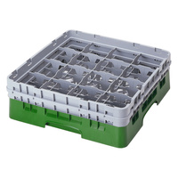 Kosz na szkło - śr. szklanki 14,8, wys. 13,2 cm zielony